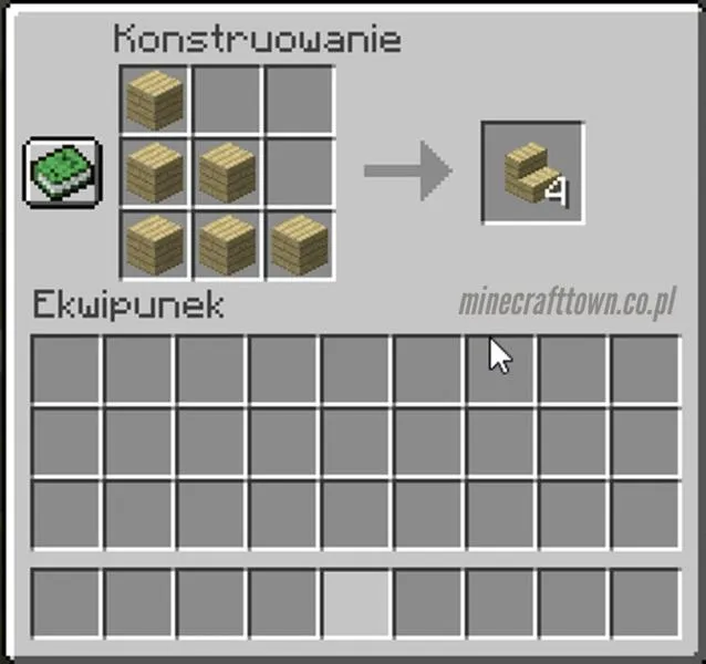 Budowa schodów w Minecraft