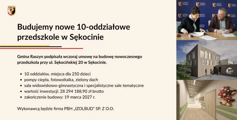 Koszty budowy przedszkola