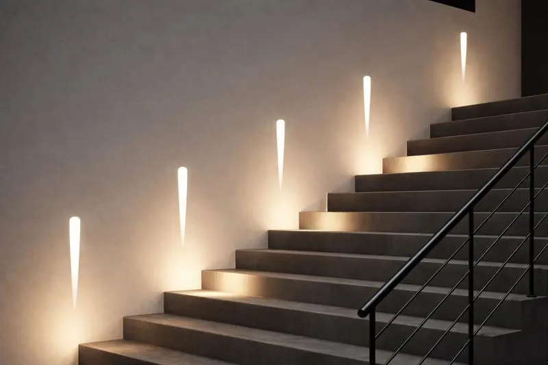 Montaż LED w ścianie