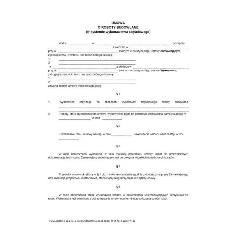 Typowe pułapki w umowie budowlanej